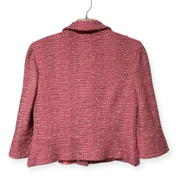 St. John Couture pink tweed skirt and blazer - Picture 7 of 12